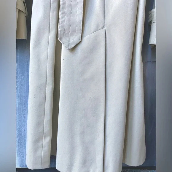 VTG AQUASCUTUM LONDON Tan Trench Coat Lightweight Classic Design - Picture 9 of 12